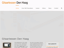 Tablet Screenshot of gitaarlessendenhaag.nl